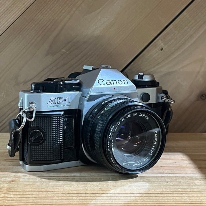 Canon AE-1 Program 35mm SLR w/ 50mm f/1.8 Lens (3811800)