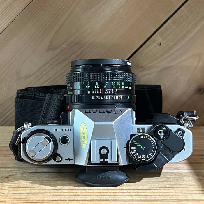 Canon AE-1 Program 35mm SLR w/ 50mm f/1.8 Lens (3811800)