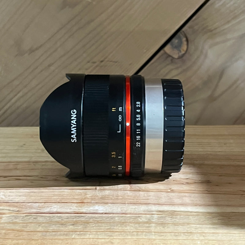 Samyang 8mm f/2.8 Fisheye II UMC Lens for Canon EF-M E Mount (E11410146)