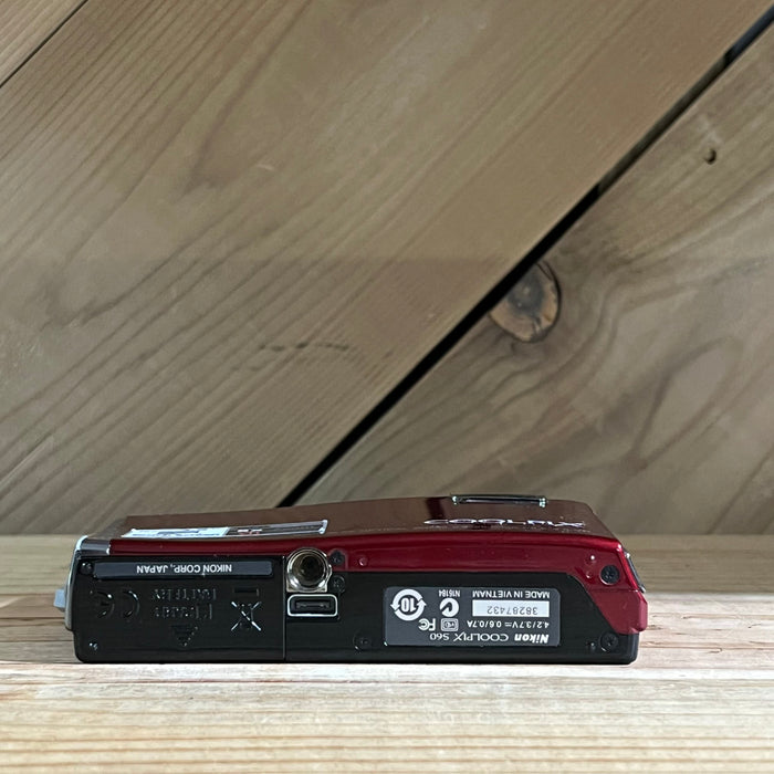 Nikon Coolpix S60 Digital Camera (Red) w/ Battery, Charger & Strap (38287432)