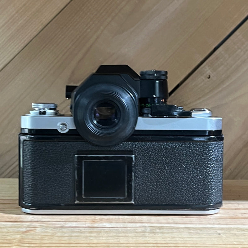 Nikon F2 35mm SLR Silver Body w/ Nikkor 28mm f/2 Lens + LED Finder (7484834)