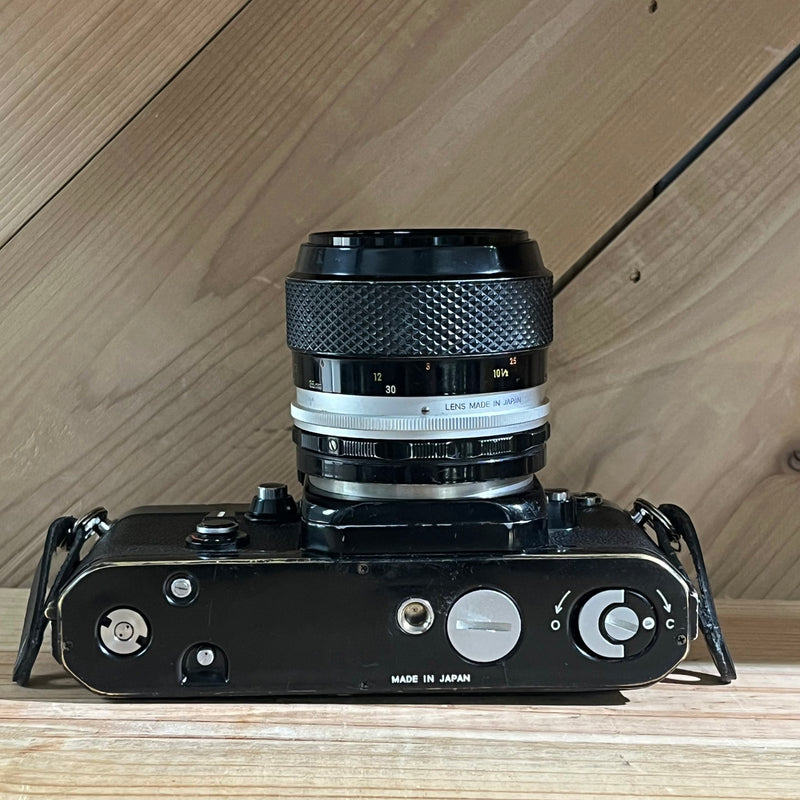 Nikon F2 Black Body 35mm SLR w/ Micro-Nikkor-P 55mm f/3.5 Lens + Match-Needle Finder (7444333)