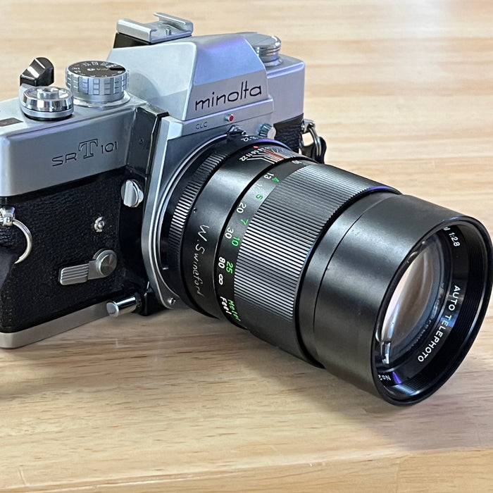 Minolta SRT101 with Vivitar 135mm 2.8