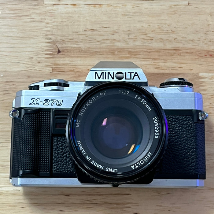Minolta X-370 with Minolta MC Rokkor PF 50mm F/1.7 Lens