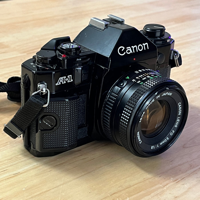Canon AE-1 Program SLR 35mm Film Camera - W/50mm 1.8