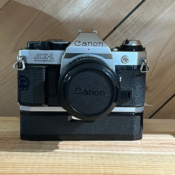 Canon AE-1 Program 35mm SLR w/ Canon FD 50mm f/1.8 Lens With Auto Winder (2339843)