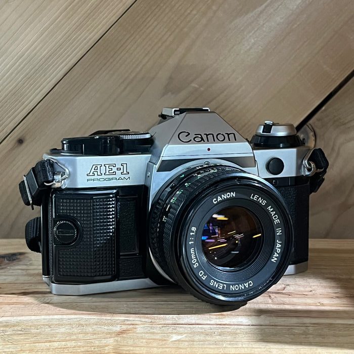 Canon AE-1 Program 35mm SLR w/ Canon 50mm f/1.8 Lens (3285974)