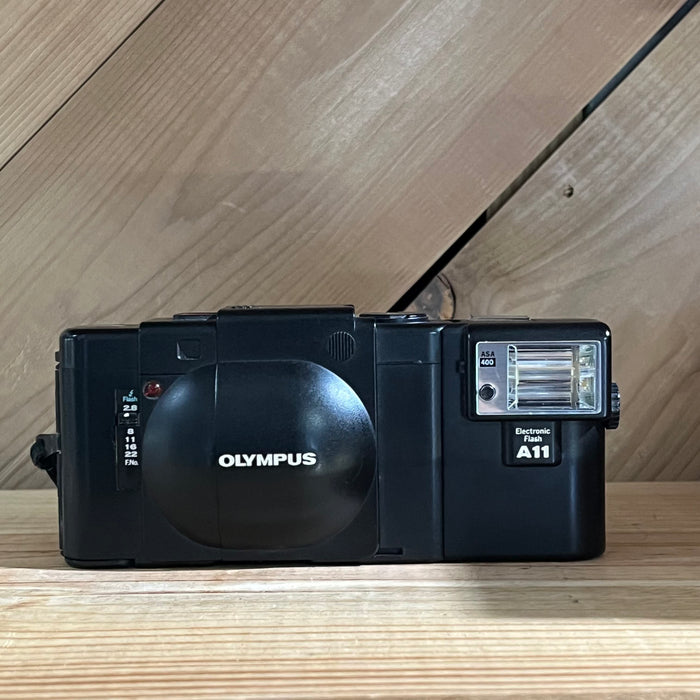 Olympus XA 35mm Rangefinder Point & Shoot Camera w/ A11 Electronic Flash