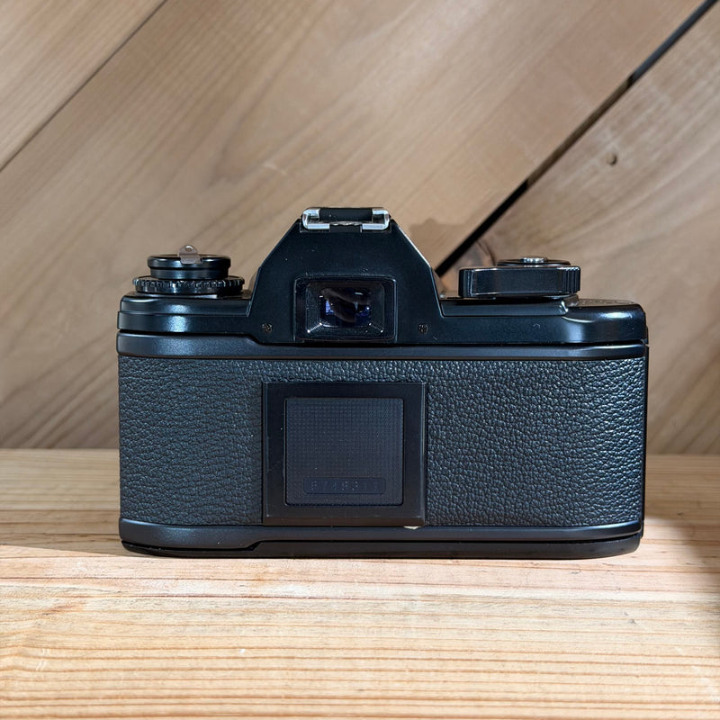 Nikon EM Black 35mm SLR IN BOX w/ Nikkor 50mm f/1.8, 28mm f/2.8, + Motor Drive