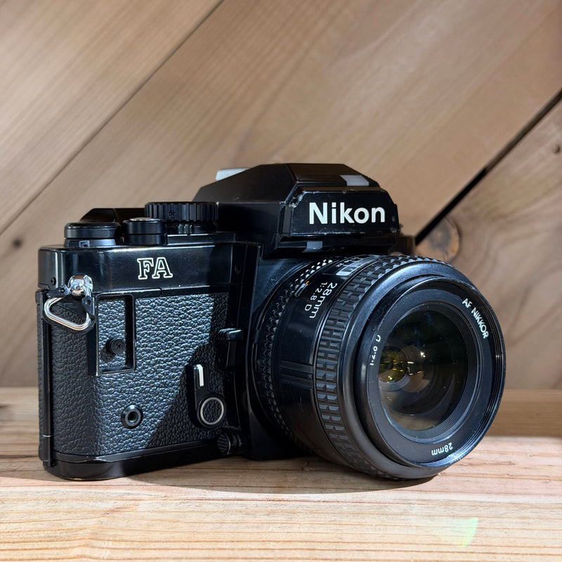 Nikon FA (Black Body) + Nikon AF Nikkor 28mm f/2.8D Lens (4734)