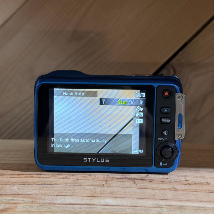 Olympus Stylus Tough (Blue) – Shockproof & Waterproof Digital Camera (3439)