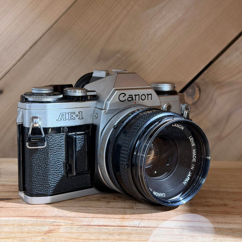 Canon AE-1 35mm SLR Film Camera w/ Canon FD 50mm f/1.8 Lens (4517252)