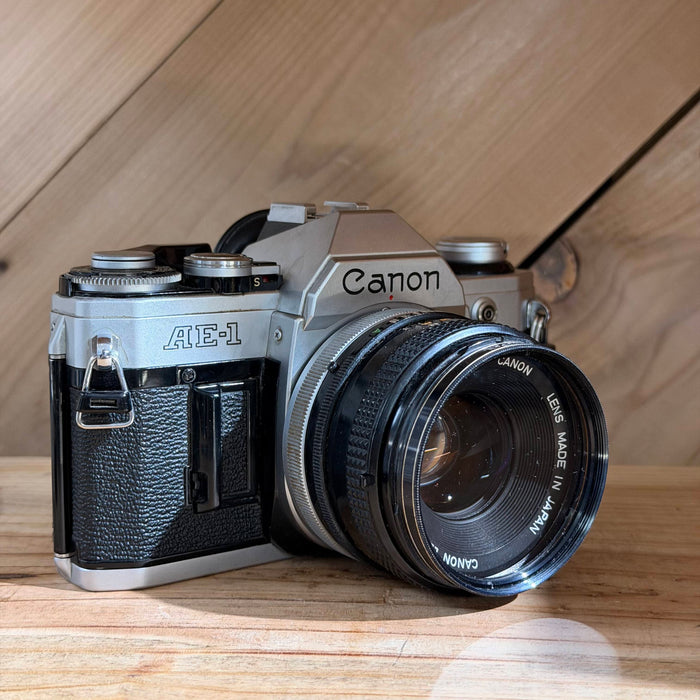 Canon AE-1 35mm SLR Film Camera w/ Canon FD 50mm f/1.8 Lens (5343219)