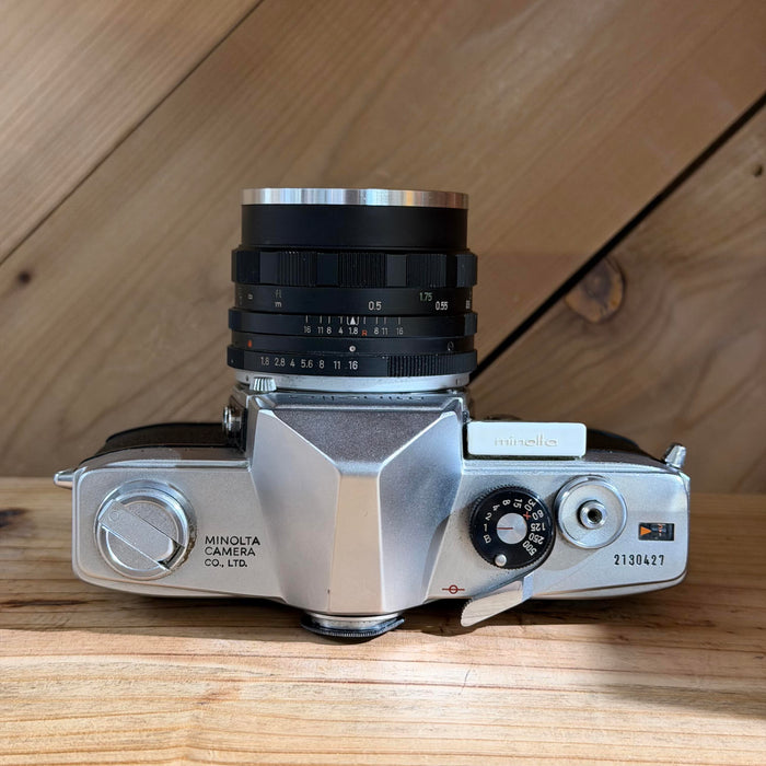 Minolta SR-1 35mm SLR Film Camera w/ Minolta Rokkor 55mm f/1.8 Lens (2130427)