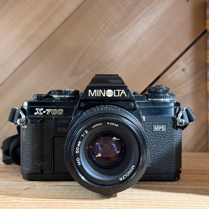Minolta X-700 35mm SLR Film Camera w/ Minolta 50mm f/2 Lens (1205751)
