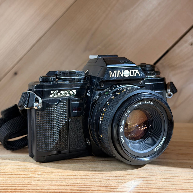 Minolta X-700 35mm SLR Film Camera w/ Minolta 50mm f/2 Lens (1205751)