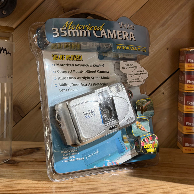 Vivitar PS54P Panorama 35mm Point & Shoot Film Camera (New in Box) - Beginner Friendly Film Camera