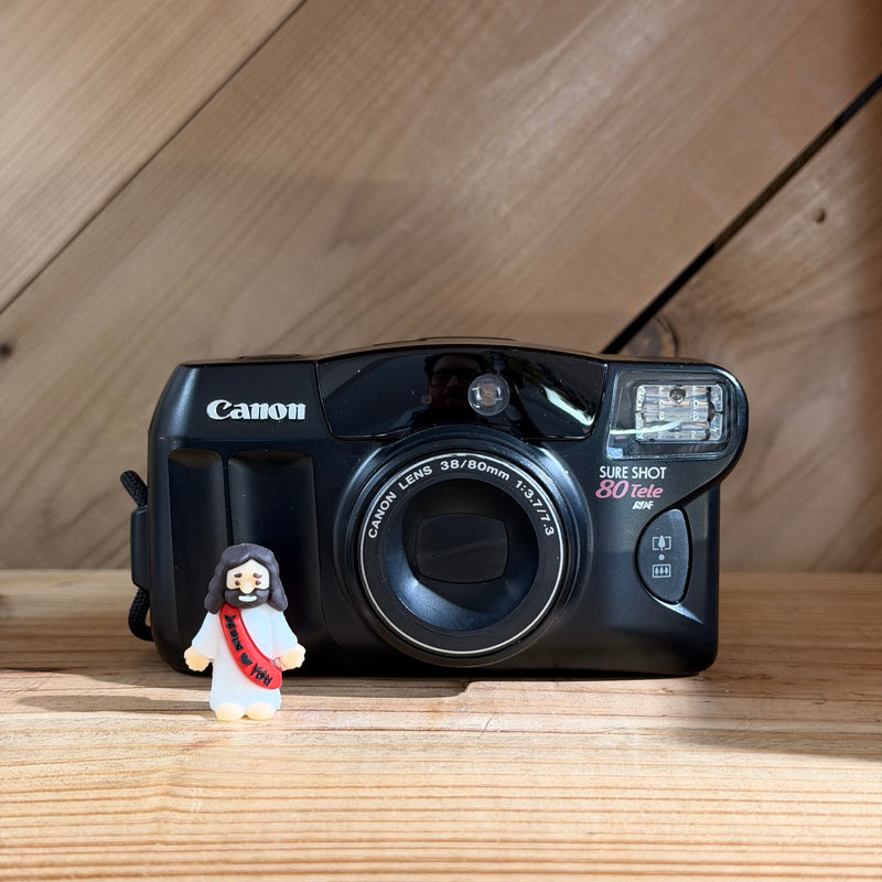 Canon Sure Shot 80 Tele 35mm Point & Shoot Film Camera (302681)