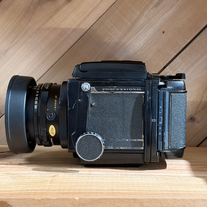 Mamiya RB67 Medium Format SLR Camera w/ 90mm f/3.8 + 50mm f/4.5 Lenses, Dual Backs & WLF (C65339)