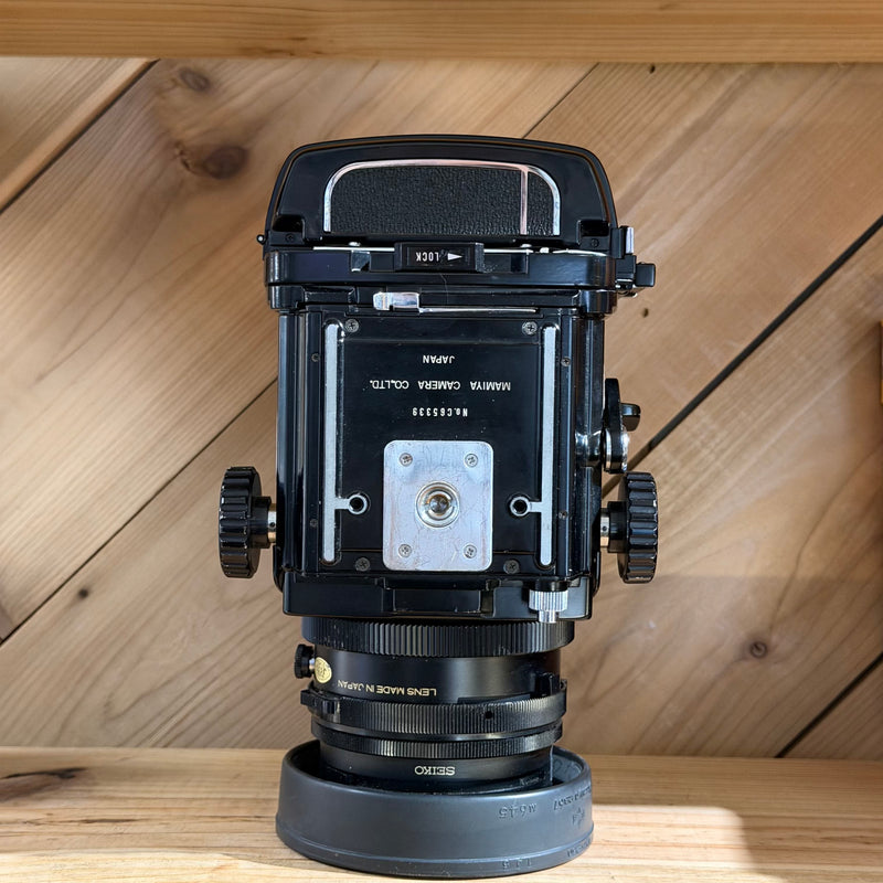 Mamiya RB67 Medium Format SLR Camera w/ 90mm f/3.8 + 50mm f/4.5 Lenses, Dual Backs & WLF (C65339)