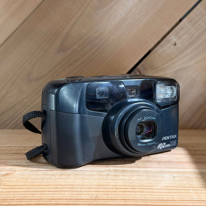 Pentax IQZoom 115 35mm Point & Shoot Film Camera (Navy Blue) (7382533)