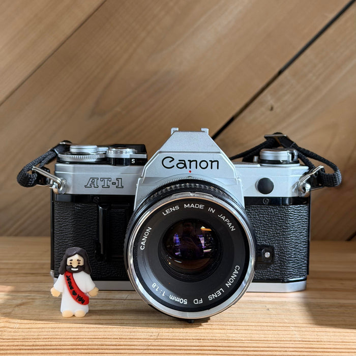 Canon AT-1 35mm SLR Film Camera w/ Canon FD 50mm f/1.8 Lens (616164)