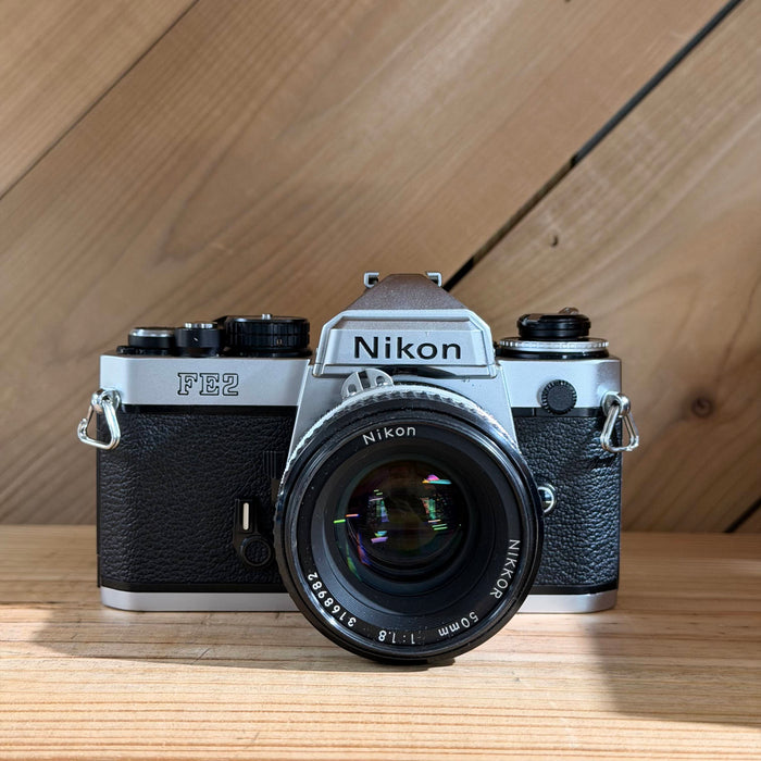 Nikon FE2 35mm SLR Film Camera w/ Nikon Nikkor 50mm f/1.8 Lens (2011556)