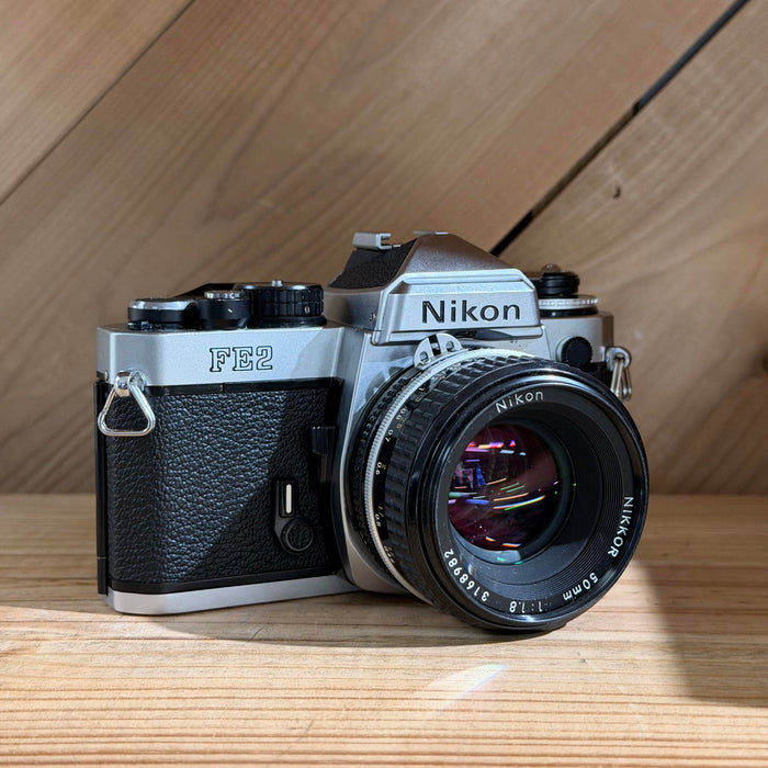 Nikon FE2 35mm SLR Film Camera w/ Nikon Nikkor 50mm f/1.8 Lens (2011556)