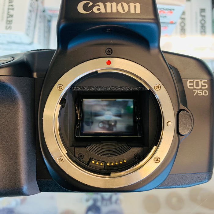 Canon EOS 750 SLR Film Camera Body and 50mm lens
