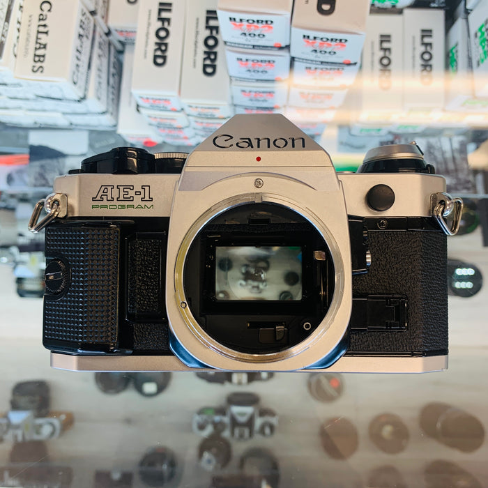 Canon AE-1 Program 35mm Camera Body, Chrome