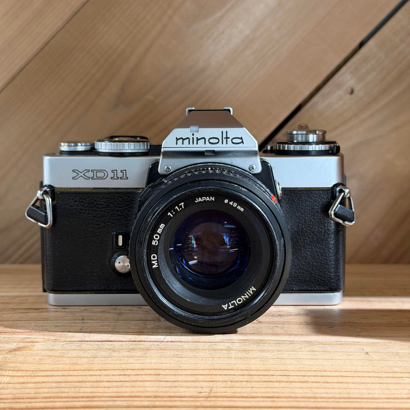 Minolta XD11 35mm SLR Film Camera w/ Minolta MD 50mm f/1.7 Lens (1110121)