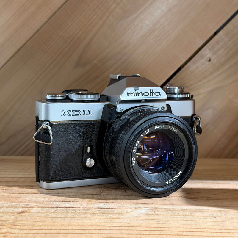 Minolta XD11 35mm SLR Film Camera w/ Minolta MD 50mm f/1.7 Lens (1110121)