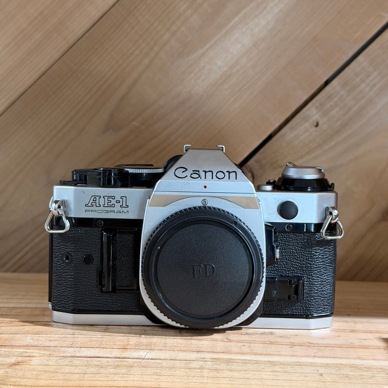Canon AE-1 Program 35mm SLR Film Camera Body Only (3024323) (Silver Body)