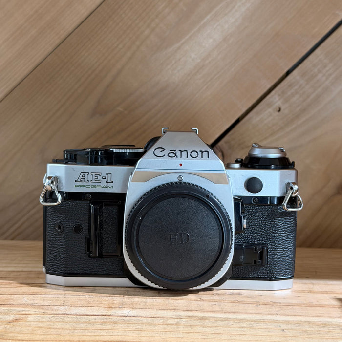 Canon AE-1 Program 35mm SLR Film Camera Body Only (3024323) (Silver Body)
