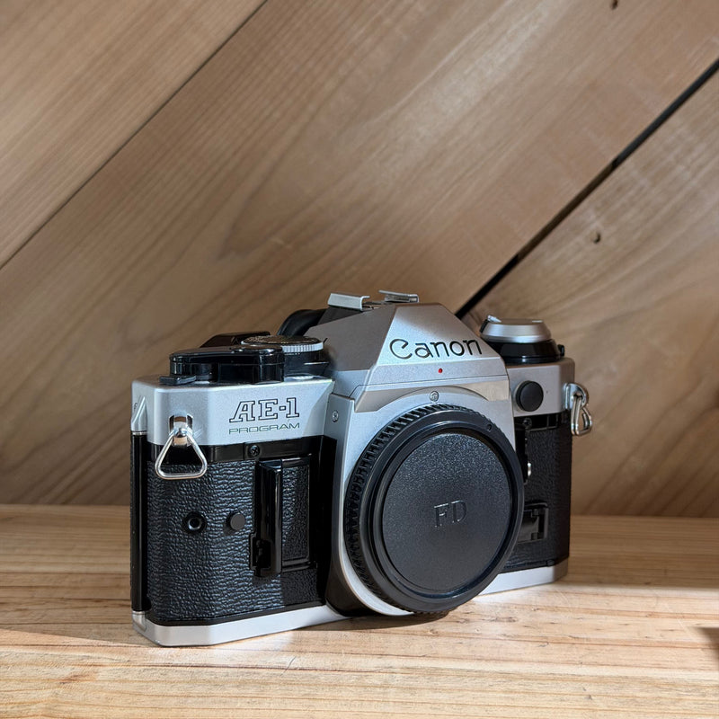 Canon AE-1 Program 35mm SLR Film Camera Body Only (3024323) (Silver Body)