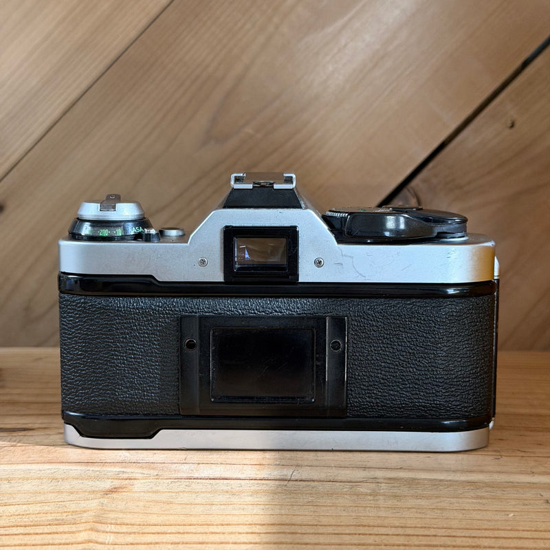 Canon AE-1 Program 35mm SLR Film Camera w/ Canon FD 50mm f/1.8 Lens (4504026) (Silver Body)