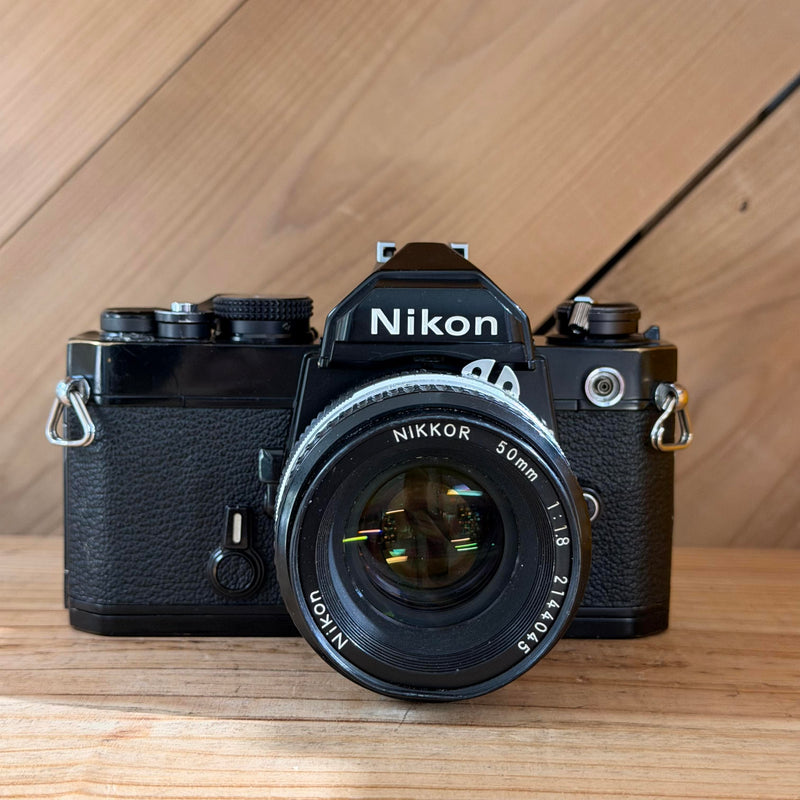 Nikon FM 35mm SLR Film Camera w/ Nikkor 50mm f/1.8 Lens (3144284)