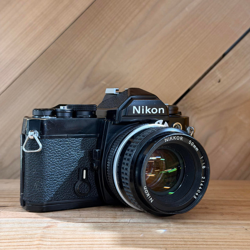 Nikon FM 35mm SLR Film Camera w/ Nikkor 50mm f/1.8 Lens (3144284)