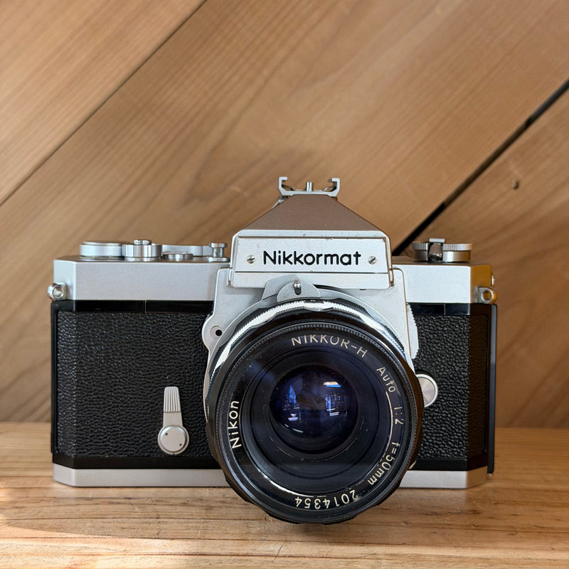 Nikon Nikkormat FT 35mm SLR Film Camera w/ Nikkor-H 50mm f/2 Lens (4115286) (Made in Japan)