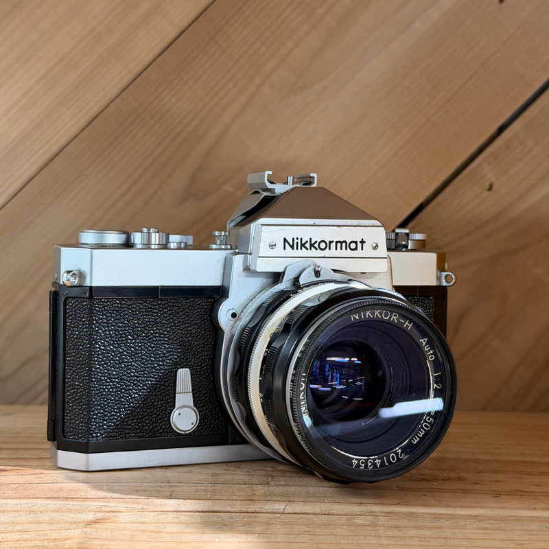 Nikon Nikkormat FT 35mm SLR Film Camera w/ Nikkor-H 50mm f/2 Lens (4115286) (Made in Japan)