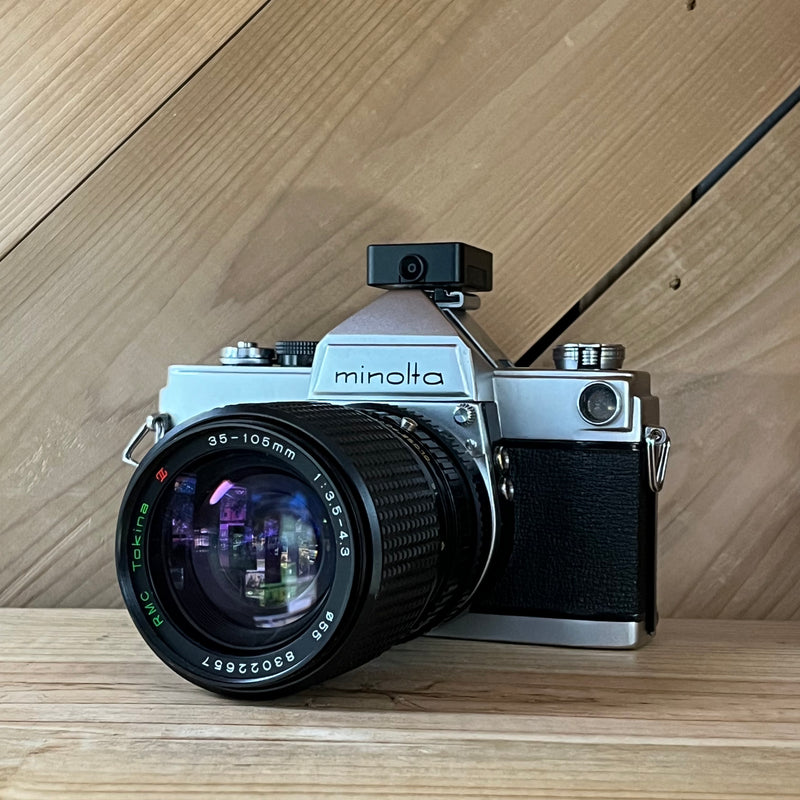 Minolta SR-7 35mm SLR Film Camera w/ RMC Tokina 35–105mm f/3.5–4.3 Lens (2099675)