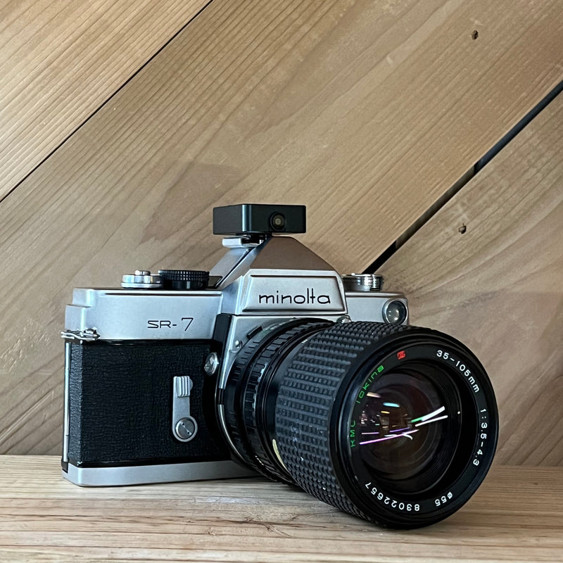 Minolta SR-7 35mm SLR Film Camera w/ RMC Tokina 35–105mm f/3.5–4.3 Lens (2099675)