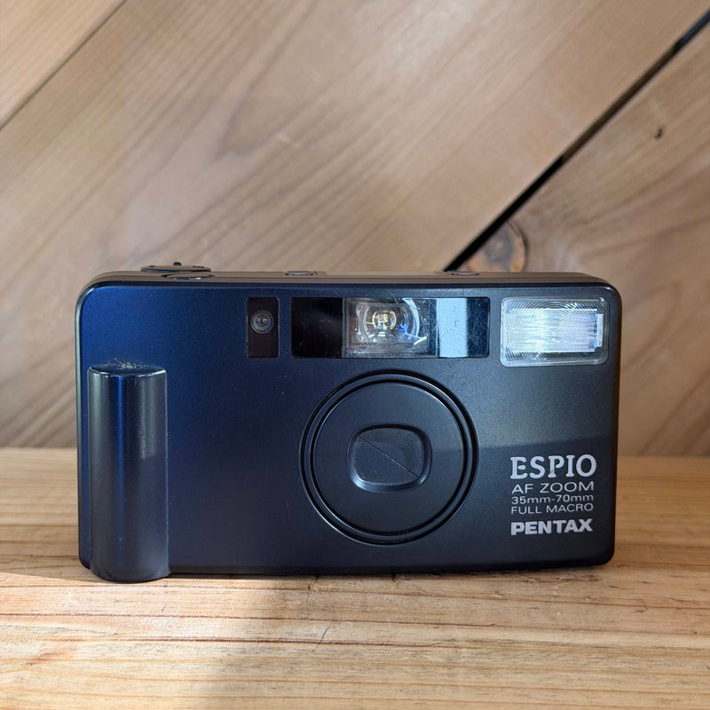 Pentax Espio AF Zoom 35mm Point & Shoot Film Camera (5219665) (Midnight Blue Body)