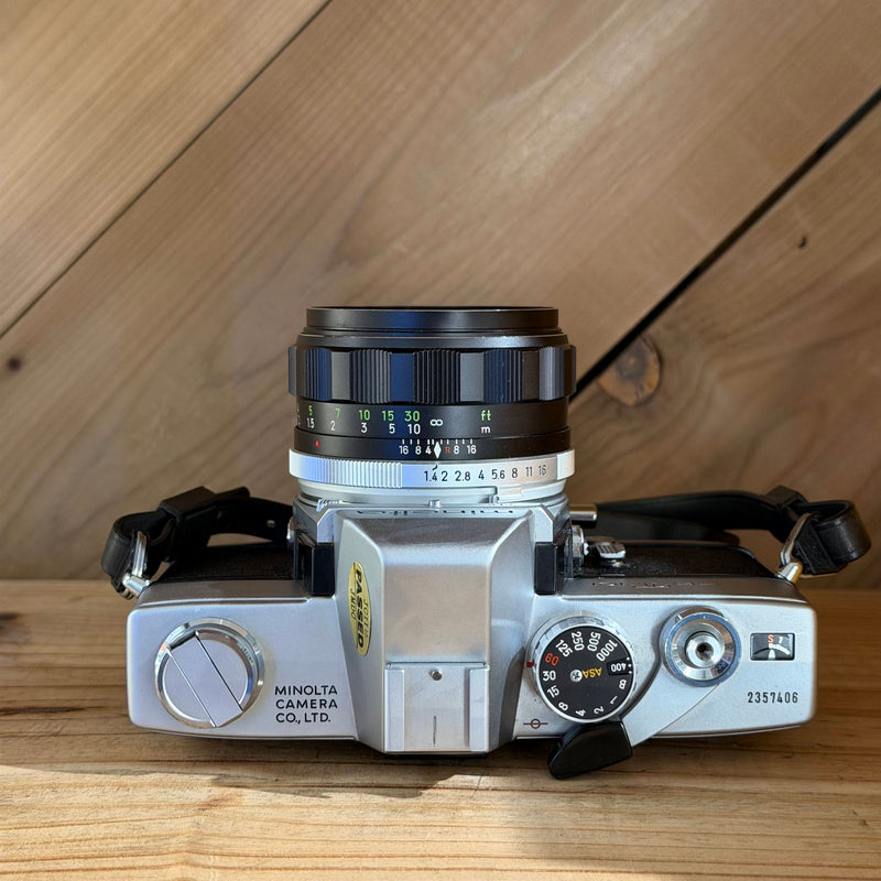 Minolta SRT-101 35mm SLR Film Camera w/ Minolta MC Rokkor-PF 58mm f/1.4 Lens (2357406)