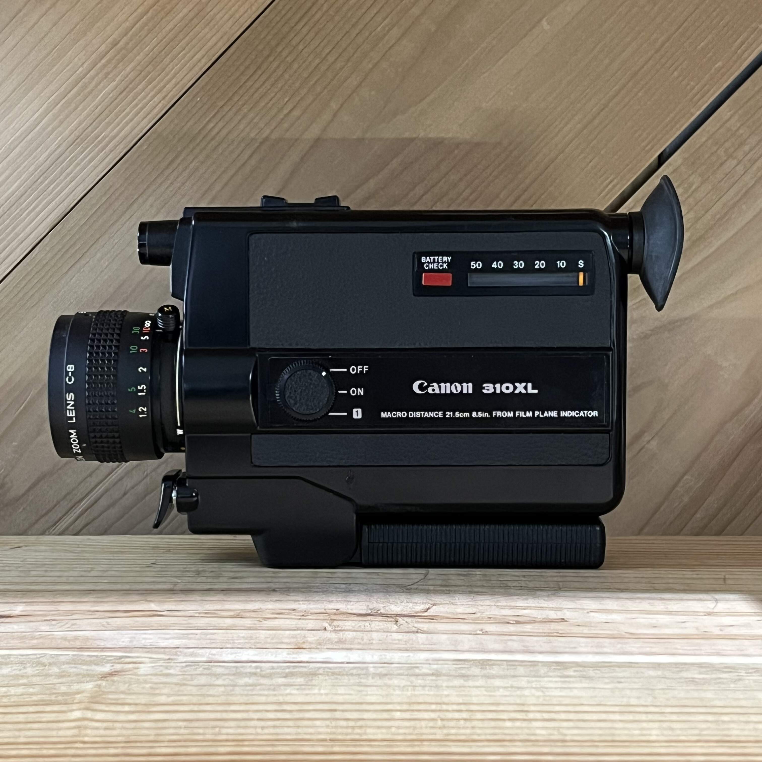 Canon 310 XL Super 8 Camera with f/1.0 8.5-25.5mm Macro Lens (3776