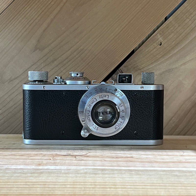 Leica Standard Model E with Elmar 50mm f/3.5 Lens (8478) (James L. Lager Signed Documentation - Art History)