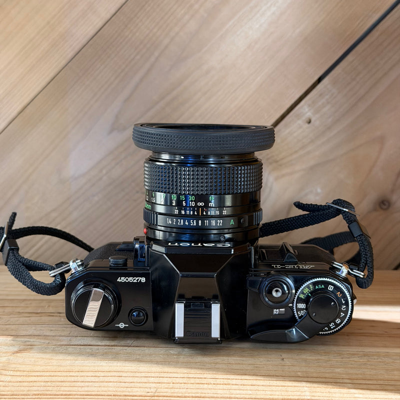 Canon AE-1 35mm SLR Film Camera w/ Canon FD 50mm f/1.4 Lens (4505278) (Black Body)