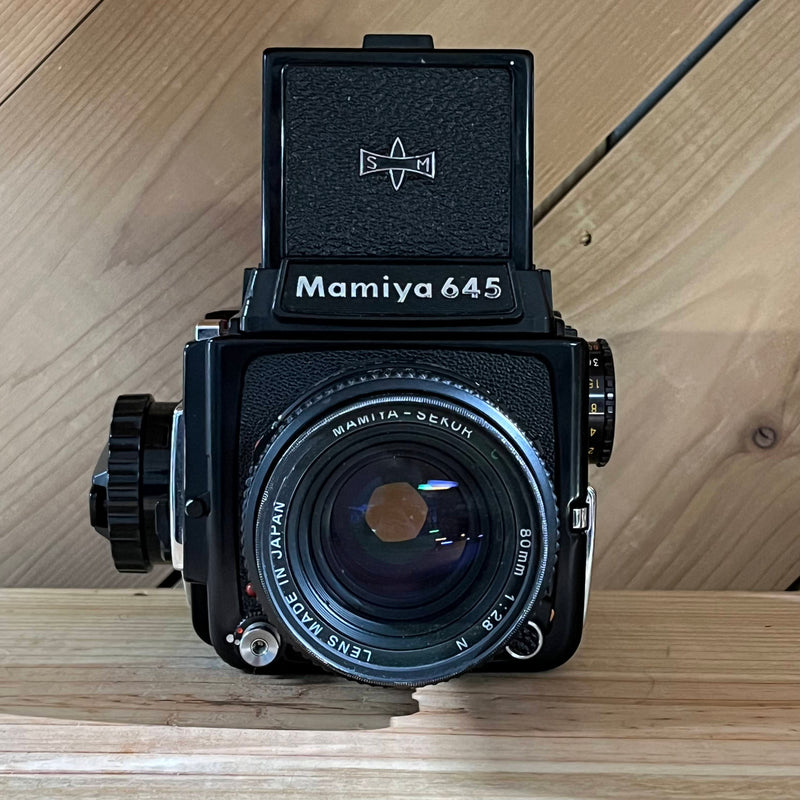 Mamiya 645 Medium Format Camera with Waist Level View Finder + Eye Level Prism & Mamiya Sekor C 80mm f/2.8 N Lens (L85853)