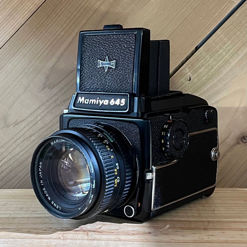 Mamiya 645 Medium Format Camera with Waist Level View Finder + Eye Level Prism & Mamiya Sekor C 80mm f/2.8 N Lens (L85853)