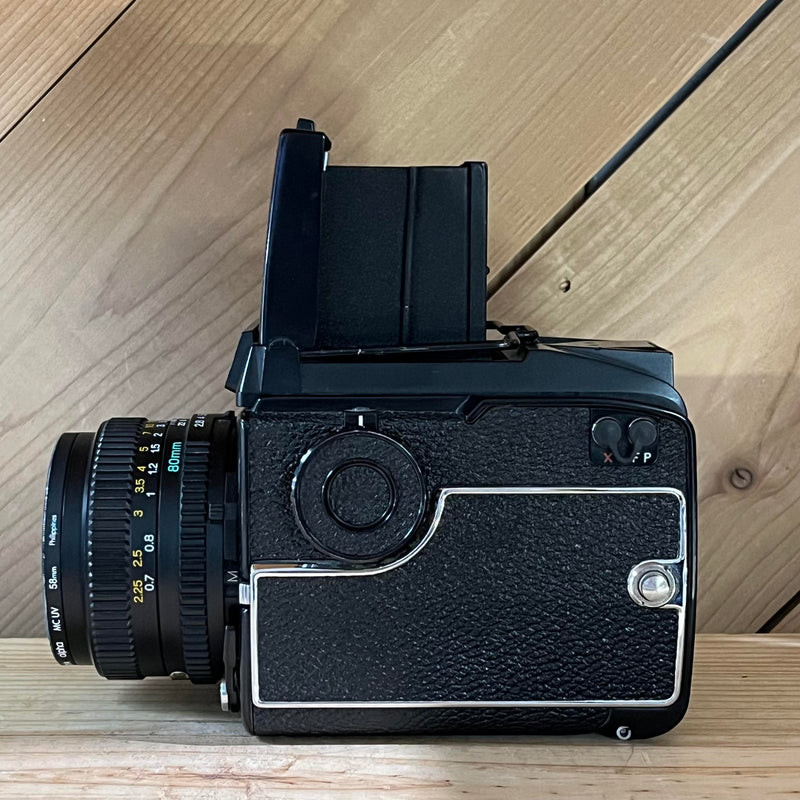 Mamiya 645 Medium Format Camera with Waist Level View Finder + Eye Level Prism & Mamiya Sekor C 80mm f/2.8 N Lens (L85853)